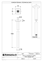 Ritmonio Spout Излив потолочный для раковины 150 см, цвет: chrome PR27CE203CRL