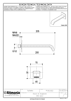 Ritmonio Spout Излив настенный для раковины 20 см, цвет: chrome PR35CA202CRL