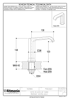 Ritmonio Spout Излив настольный для раковины 13 см, цвет: chrome PR35CM201CRL