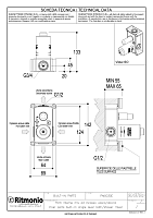 Ritmonio Внутренняя часть для термостатического смесителя на 2 потребителя PM0030ECRL