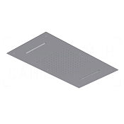 Ritmonio Shower heads Потолочный душ встраиваемый 38x65 см, 2 вида струи, цвет: bright steel 75A010LUC