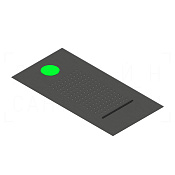 Ritmonio Shower heads Потолочный душ встраиваемый 30x60 см, 2 вида струи, цвет: bright steel 75IP07LUC