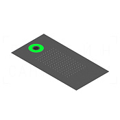 Ritmonio Shower heads Потолочный душ встраиваемый 30x60 см, 2 вида струи, цвет: bright steel 75IP08LUC