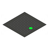 Ritmonio Shower heads Потолочный душ встраиваемый 34 см, 1 вид струи, цвет: bright steel 75IP11LUC