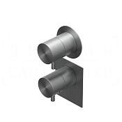 Ritmonio Diametro35 Inox Смеситель для душа встр. терм., внеш. часть, цвет: brushed stainless steel E0BA0178ESPINOX