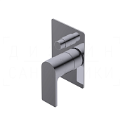 Ritmonio Pois Смеситель для душа встраиваемый, внешняя часть, 2 потребителя, цвет: chrome PR31GC101CRL