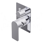 Ritmonio Pois Смеситель для душа встраиваемый, внешняя часть, 2 потребителя, цвет: chrome PR31GC111CRL