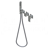 Ritmonio Glitter Смеситель для душа встраиваемый, внешняя часть, 3 потребителя, цвет: chrome PR32GG202CRL