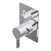 Ritmonio Tie Смеситель для душа встраиваемый, внешняя часть, 2 потребителя, цвет: chrome PR34GC111CRL