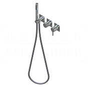 Ritmonio Tie Смеситель для душа встраиваемый, внешняя часть, 3 потребителя, цвет: chrome PR34GG202CRL