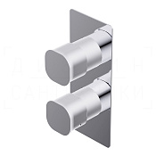 Ritmonio Taormina Смеситель для душа встраиваемый термостат., внешняя часть, 1 потреб., цвет: chrome PR35HC102CRL