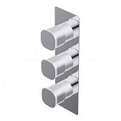 Ritmonio Taormina Смеситель для душа встраиваемый термостат., внешняя часть, 2 потреб., цвет: chrome PR35HE101CRL