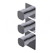 Ritmonio Taormina Смеситель для душа встраиваемый термостат., внешняя часть, 2 потреб., цвет: chrome PR35HE201CRL