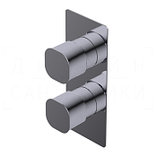 Ritmonio Taormina Смеситель для душа встраиваемый термостат., внешняя часть, 3 потреб., цвет: chrome PR35HG101CRL