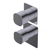 Ritmonio Taormina Смеситель для душа встраиваемый термостат., внешняя часть, 3 потреб., цвет: chrome PR35HG202CRL