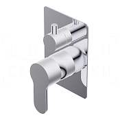 Ritmonio Tab Смеситель для душа встраиваемый, внешняя часть, 2 потребителя, цвет: chrome PR37GC111CRL