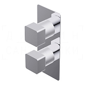 Ritmonio Glitter Смеситель для душа встраиваемый термостат., внешняя часть, 1 потреб., цвет: chrome PR47HC112CRL