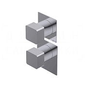 Ritmonio Glitter Смеситель для душа встраиваемый термостат., внешняя часть, 1 потреб., цвет: chrome PR47HC211CRL