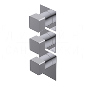 Ritmonio Glitter Смеситель для душа встраиваемый термостат., внешняя часть, 2 потреб., цвет: chrome PR47HE211CRL