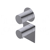 Ritmonio Tab Смеситель для душа встраиваемый термостат., внешняя часть, 3 потребителя, цвет: chrome PR47HG202CRL