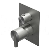 Ritmonio DOT316 Смеситель для душа встр., внешняя часть, 2 потреб., цвет: brushed stainless steel PR50GC101INOX