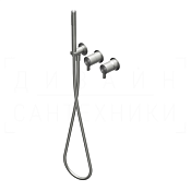 Ritmonio DOT316 Смеситель для душа встр., внешняя часть, 3 потреб., цвет: brushed stainless steel PR50GG202INOX