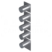 Ritmonio DOT316 Смеситель для душа встр. термостат., внеш. часть, цвет: brushed stainless steel PR50HJ201INOX