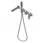 Ritmonio Glitter Смеситель для душа встраиваемый, на 3 потребителя, излив 18,1 см, цвет: chrome PR32EC202CRL