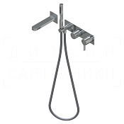 Ritmonio Tie Смеситель для душа встраиваемый, на 3 потребителя, длина излива 18,2 см, цвет: chrome PR34EC102CRL