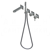 Ritmonio Tie Смеситель для душа встраиваемый, на 3 потребителя, длина излива 18,2 см, цвет: chrome PR34EC202CRL