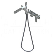 Ritmonio Tip Смеситель для душа встраиваемый, на 3 потребителя, длина излива 18,4 см, цвет: chrome PR38EC102CRL