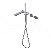 Ritmonio DOT316 Смеситель для душа встраиваемый, на 3 потребителя, цвет: brushed stainless steel PR50EC201INOX