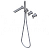 Ritmonio DOT316 Смеситель для душа встраиваемый, на 3 потребителя, цвет: brushed stainless steel PR50EC204INOX