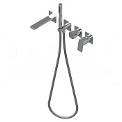 Ritmonio Haptic S Смеситель для душа встраиваемый, внешняя часть, 3 потребителя, цвет: chrome PR57EC201CRL