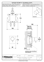 Ritmonio Diametro35 Inox Смеситель для душа встр. терм., внеш. часть, цвет: brushed stainless steel E0BA0183EINOX