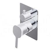 Ritmonio Taormina Смеситель для душа встраиваемый, внешняя часть, 2 потребителя, цвет: chrome PR43GN111CRL