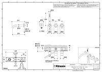 Ritmonio Diametro35 Смеситель для душа встр., на 3 потреб., длина излива 20 см, цвет: natural brass E0BA0468ESPCOTL