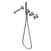 Ritmonio Diametro35 Inox Смеситель для душа встраиваемый, на 3 потреб., цвет:brushed stainless steel E0BA0468ESDINOX