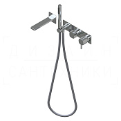 Ritmonio Haptic Смеситель для душа встраиваемый, на 3 потребителя, длина излива 18,2 см, цвет:chrome PR43EN102CRL