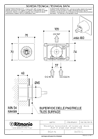 Ritmonio Haptic Смеситель для душа встраиваемый, внешняя часть, 1 потребитель, цвет: chrome PR43FN201CRL