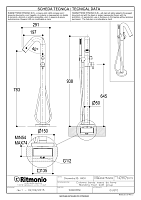 Ritmonio Diametro35 Inox Смеситель для ванны напольный с душ. набором, цвет: brushed stainless steel E0BA0475EINOX