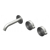 Ritmonio DOT316 Round Смеситель для раковины встр., с внутр. частью, излив 16,2см, цвет: нерж. сталь PR50AK211INOX