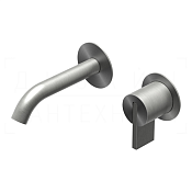 Ritmonio DOT316 Round Смеситель для раковины встр., с внутр. частью, излив 15 см, цвет: нерж. сталь PR50AL211INOX