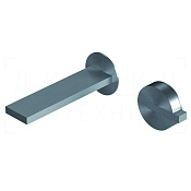 Ritmonio DOT316 Смеситель для раковины встр., внеш. часть, изл. 13,4см, цвет:brushed stainless steel PR50AL221INOX