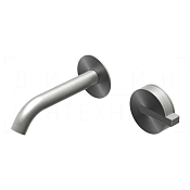 Ritmonio DOT316 Round Смеситель для раковины встр., внеш. часть, излив, цвет:brushed stainless steel PR50AL231INOX