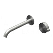 Ritmonio DOT316 Round Смеситель для раковины встр., внеш. часть, излив, цвет:brushed stainless steel PR50AL232INOX