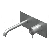 Ritmonio Diametro35 Inox Смеситель для раковины встр., внеш. часть, цвет: brushed stainless steel E0BA0117CINOX