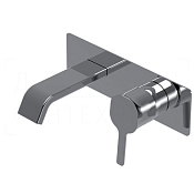 Ritmonio Taormina Смеситель для раковины встраиваемый, внешняя часть, излив 15,3 см, цвет: chrome PR35AZ101CRL