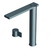 Ritmonio DOT316 Смеситель для раковины на 2 отв., без д/к, излив 25,2, цвет: brushed stainless steel PR50AD201INOX