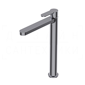 Ritmonio Tab Смеситель для раковины высокий, без донного клапана, высота излива 26,2 см, цвет:chrome PR37AF201CRL